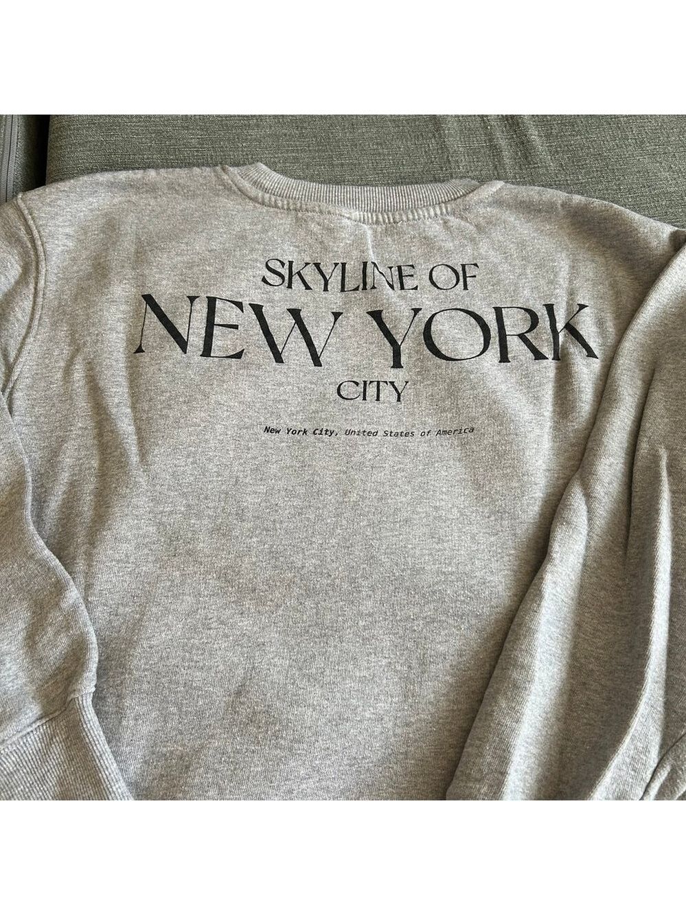Zara Gray Sweatshirt Medium - Picture 5 of 5